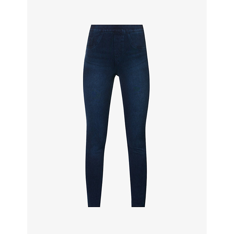 Spanx Jean-ish cotton-blend leggings