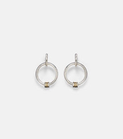 Spinelli Kilcollin Sirius Versa sterling silver and 18kt gold hoop earrings