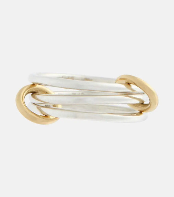 Spinelli Kilcollin Solarium SG 18kt gold and sterling silver linked rings | LYBSTORE