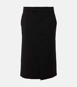 Sportmax Atollo wool midi skirt