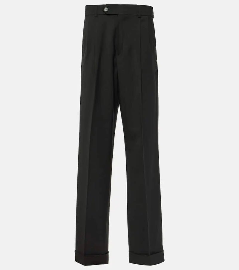 Sportmax Ferito pleated wool straight pants | LYBSTORE