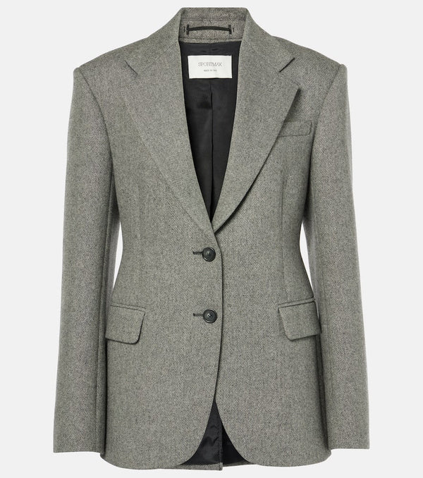 Sportmax Gel wool-blend tweed blazer | LYBSTORE