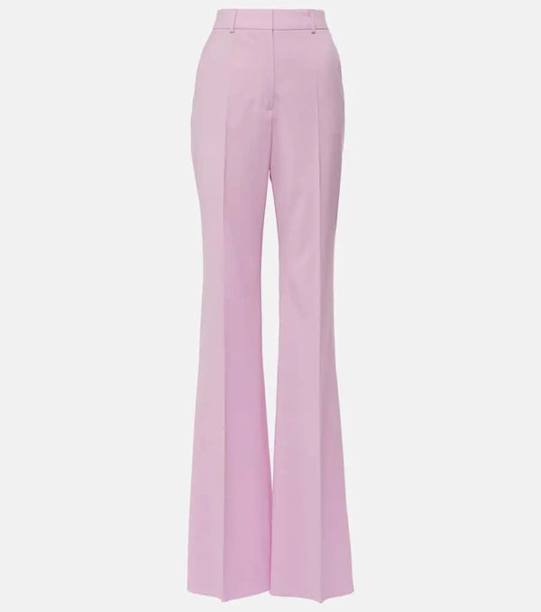 Sportmax Hangar high-rise virgin wool flared pants