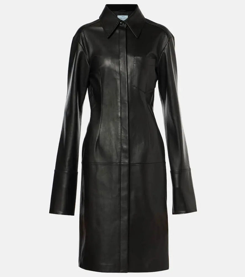 Sportmax Oidio leather coat