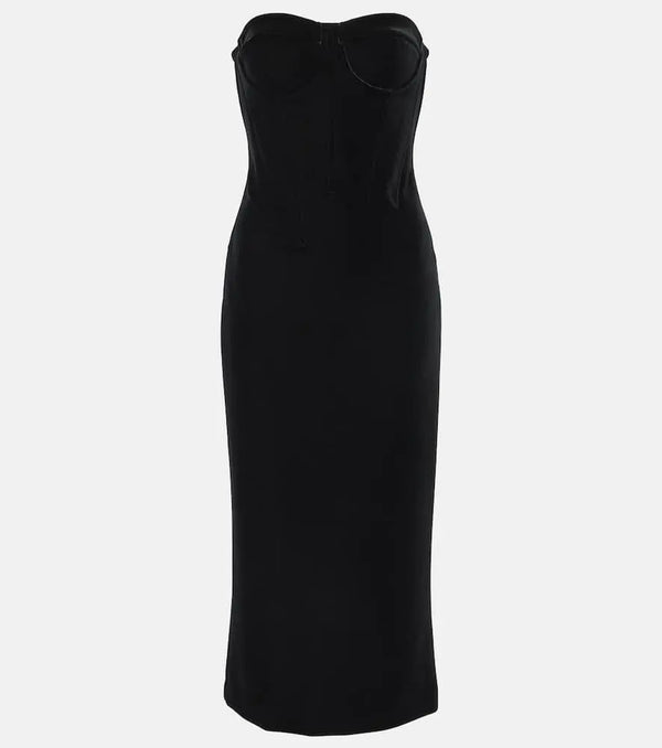 Sportmax Velvet bustier dress