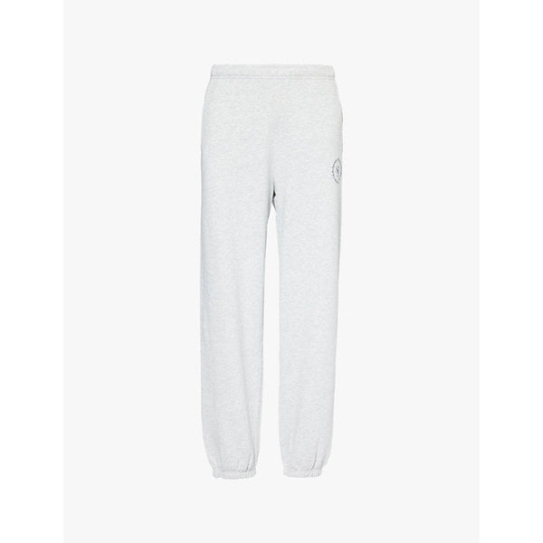 Womens Sporty & Rich SRHWC logo-embroidered cotton-jersey jogging bottoms