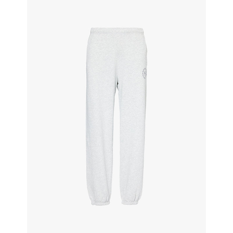 Womens Sporty & Rich SRHWC logo-embroidered cotton-jersey jogging bottoms