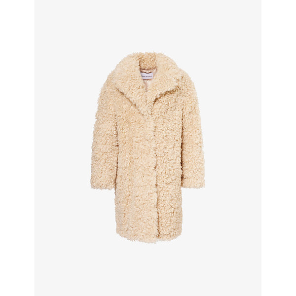 Womens Stand Studio Camille cocoon faux-fur coat