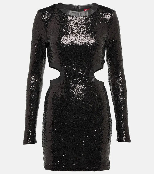 Staud Dolce sequined nylon minidress | LYBSTORE