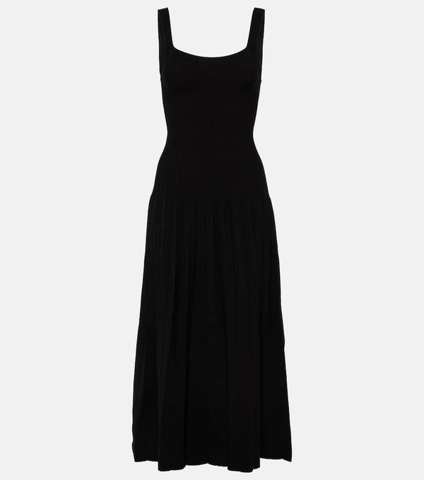 Staud Ellison pleated midi dress