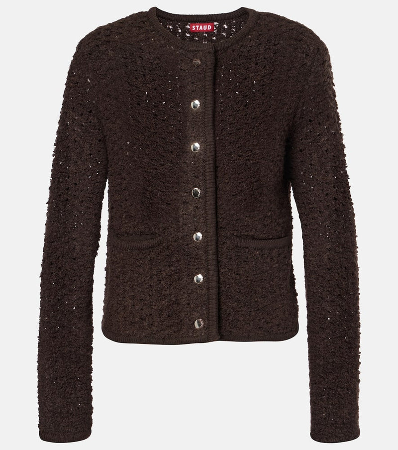 Staud Lisson open-knit jacket