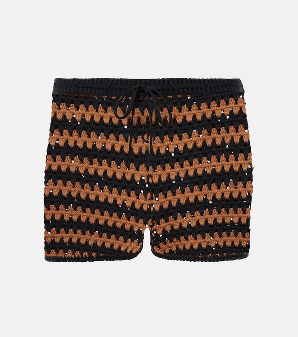 Staud Samara cotton crochet shorts | LYBSTORE