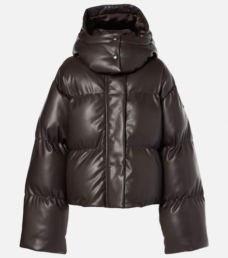 Stella McCartney Altermat faux leather puffer jacket