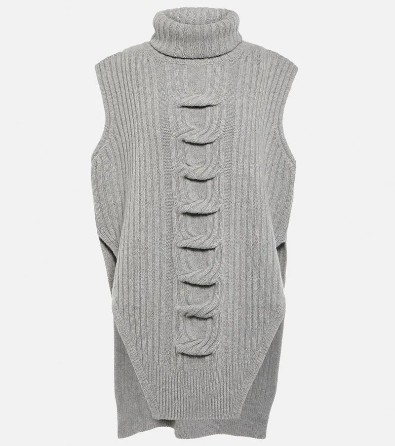 Stella McCartney Cashmere-blend turtleneck sweater