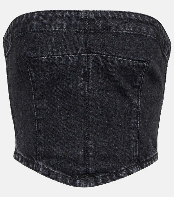 Stella McCartney Denim bustier top | LYBSTORE