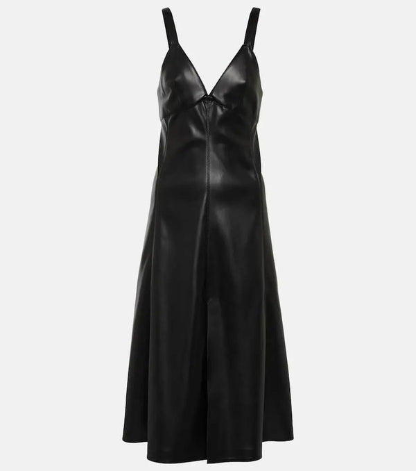 Stella McCartney Faux leather slip dress | LYBSTORE