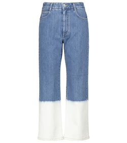 Stella McCartney High-rise cropped straight jeans | LYBSTORE