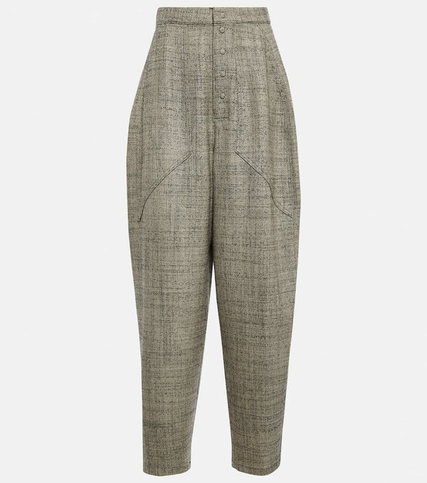 Stella McCartney High-rise tapered wool pants