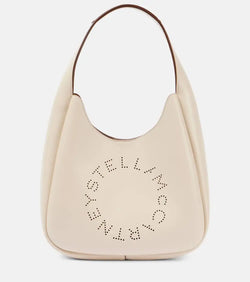 Stella McCartney Logo Small faux leather tote bag | LYBSTORE