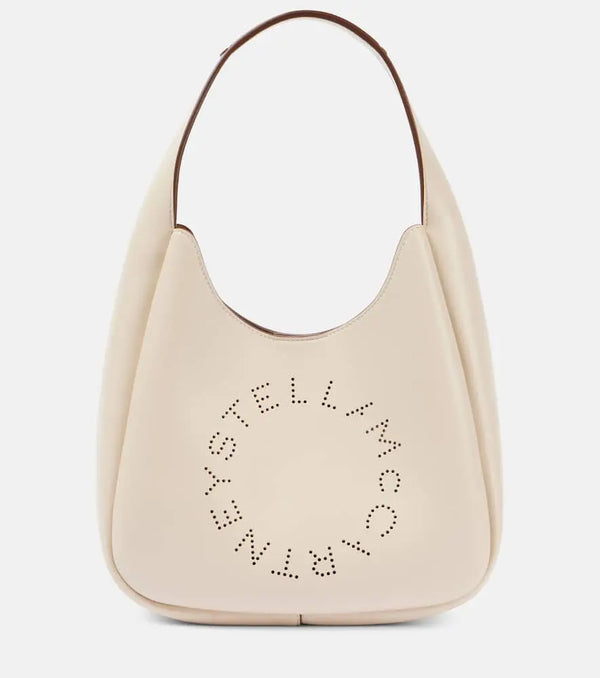 Stella McCartney Logo Small faux leather tote bag | LYBSTORE