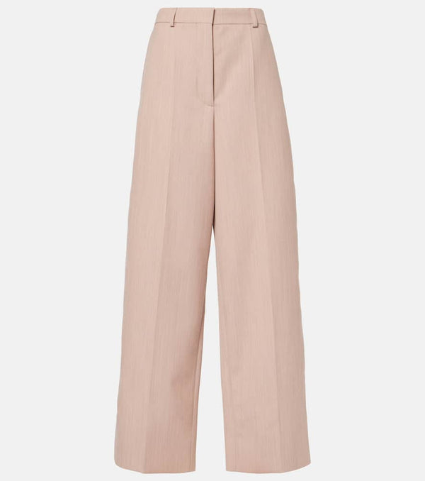 Stella McCartney Low-rise wool wide-leg pants