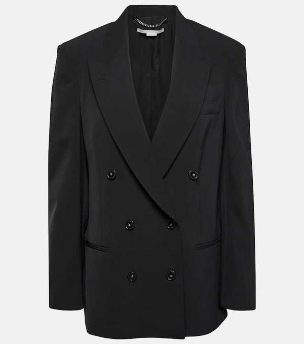 Stella McCartney Oversized double-breasted wool-blend jacket