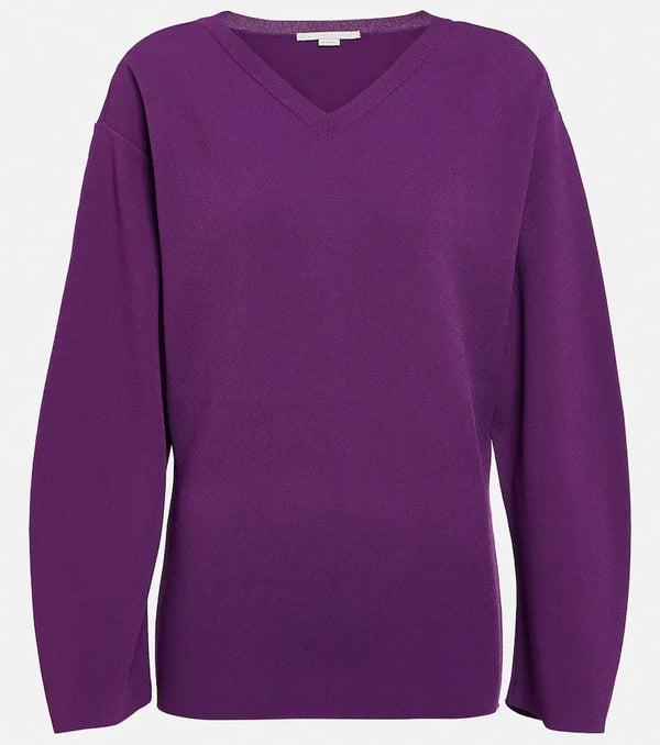 Stella McCartney Oversized stretch jersey sweater | LYBSTORE