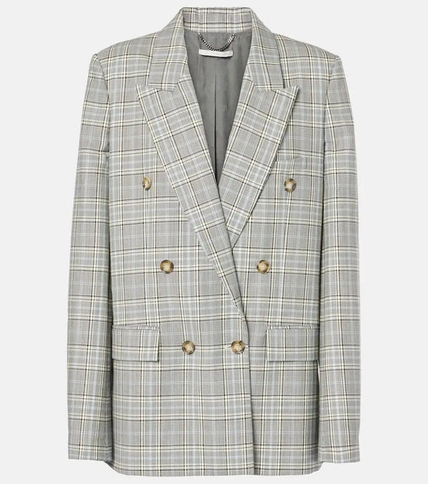 Stella McCartney Prince of Wales check wool blazer | LYBSTORE