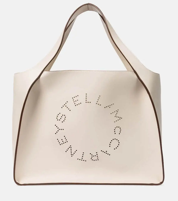 Stella McCartney Stella Logo faux leather tote | LYBSTORE