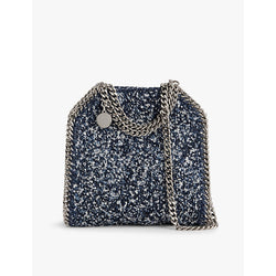  Stella Mccartney Falabella denim bouclé mini tote bag