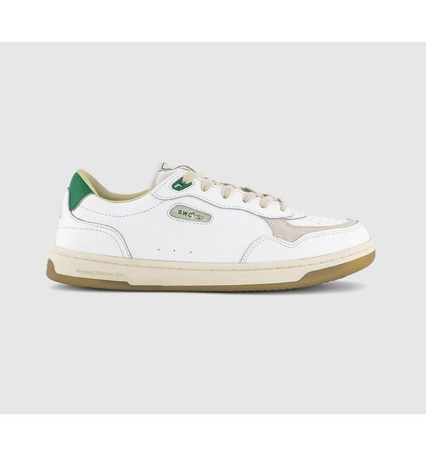 Stepney Workers Club Mens Pro Cup 01 Trainers White Green Mixed Material