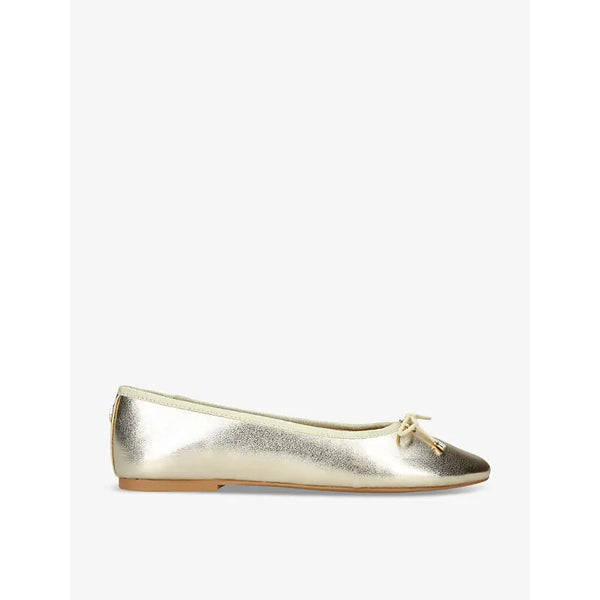 Steve Madden Blossoms metallic leather ballet pumps