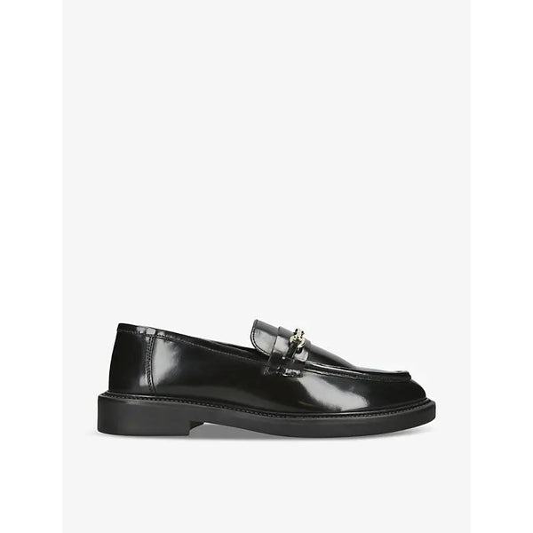 Steve Madden Huddles horsebit-embellished flat leather loafers