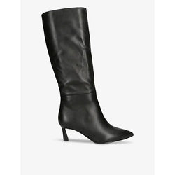 Steve Madden Lavan pull-on heeled leather knee-high boots | Steve Madden