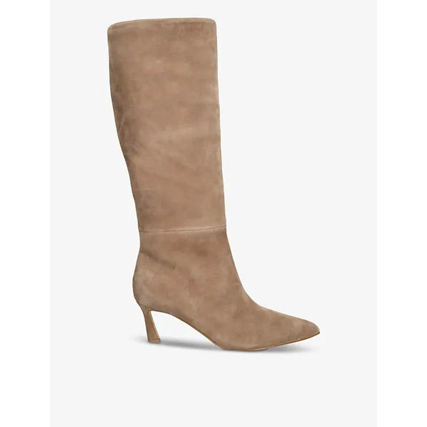 Steve Madden Lavan pull-on heeled suede knee-high boots | Steve Madden