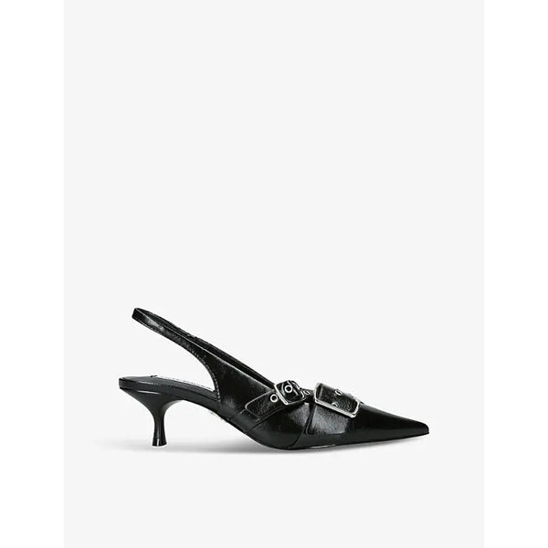 Steve Madden Lezley kitten-heel faux-leather slingbacks | Steve Madden