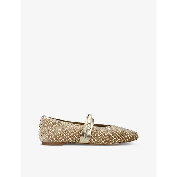 Steve Madden Rejoice-R rhinestone-embellished mesh flats | Steve Madden