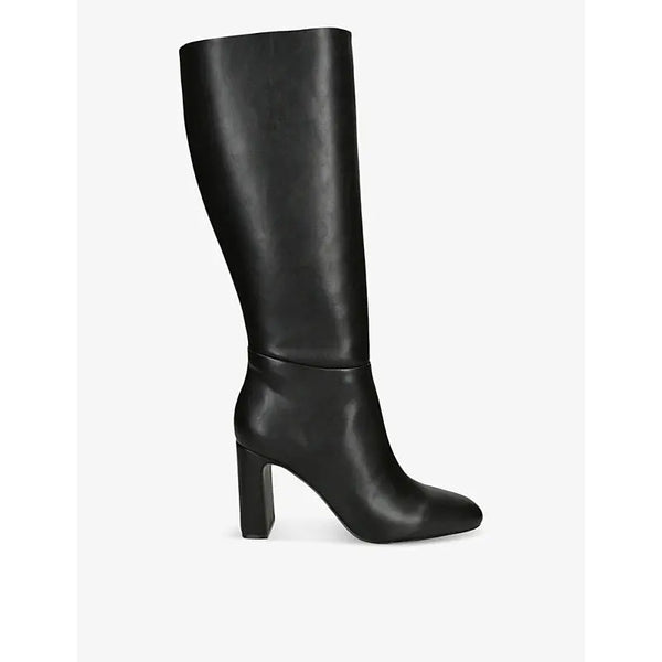 Steve Madden Speedway block-heel leather knee-high boots | Steve Madden