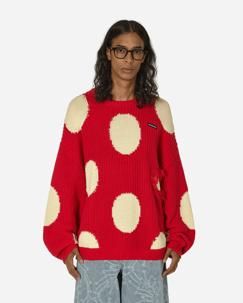 Stingwater Mashroom Knit Sweater Red