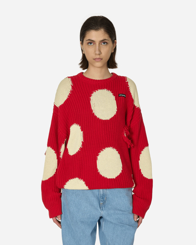 Stingwater Mashroom Knit Sweater Red