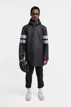 Stutterheim Stockholm Bike Raincoat Black