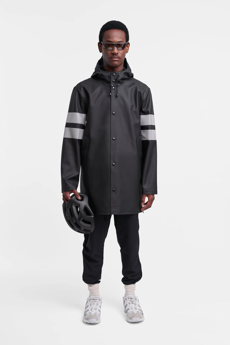 Stutterheim Stockholm Bike Raincoat Black