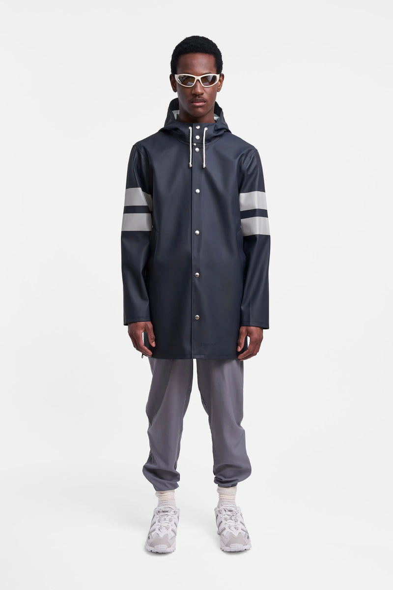 Stutterheim Stockholm Bike Raincoat Navy