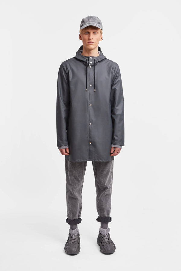 Stutterheim Stockholm Lightweight Raincoat Charcoal