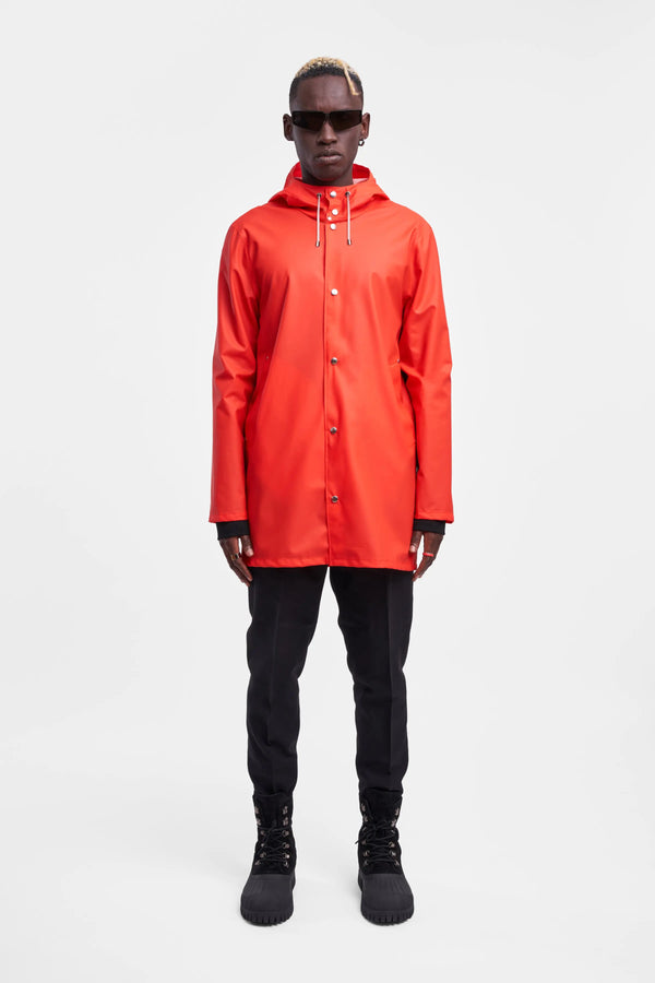 Stutterheim Stockholm Lightweight Raincoat Fade Red