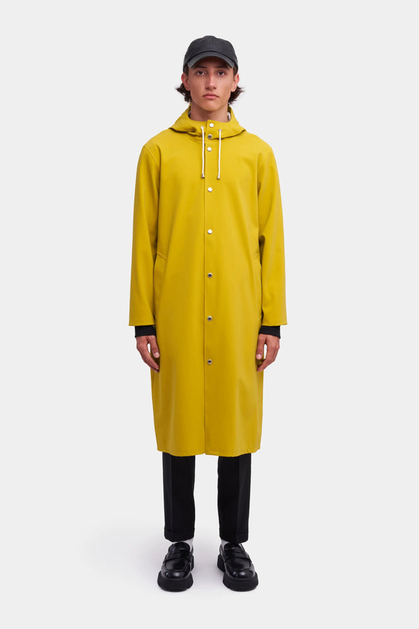 Stutterheim Stockholm Long Matte Raincoat Gold