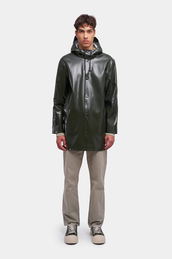 Stutterheim Stockholm Opal Raincoat Green