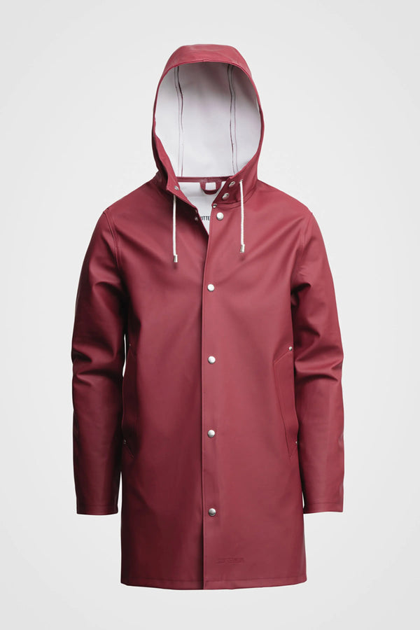 Stutterheim Stockholm Raincoat Burgundy