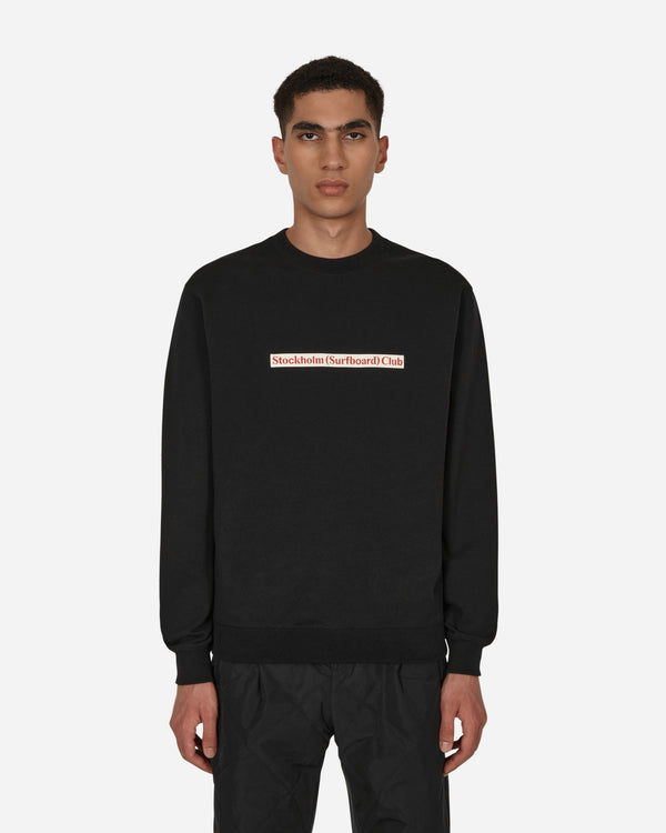 Stockholm (Surfboard) Club Logo Crewneck Sweatshirt Black