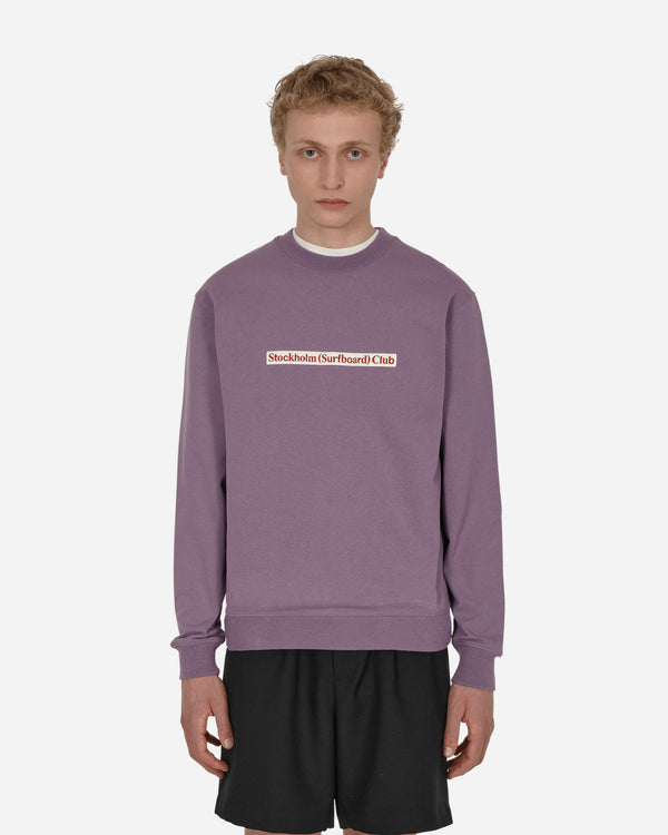 Stockholm (Surfboard) Club Logo Crewneck Sweatshirt Purple